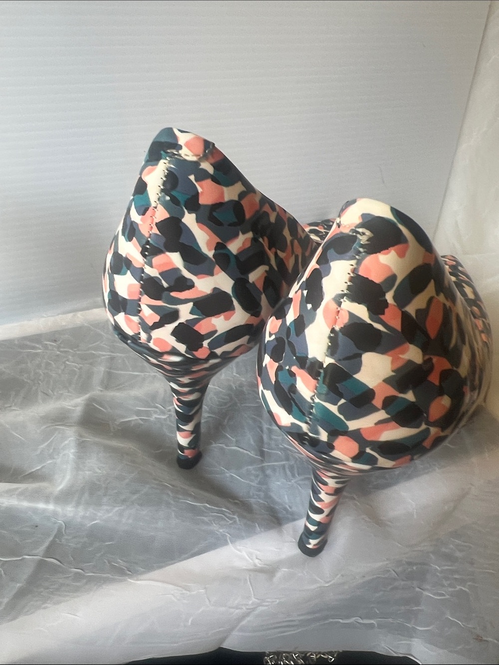 Anne Klein Multi-Color Patterned Pointed-Toe Pumps - Picture 3 of 6
